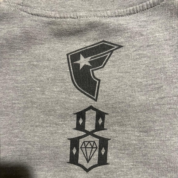 Rebel 8 x Famous Stars & Straps x Mike Giant vintage grey pullover sweater eight - Picture 4 of 8